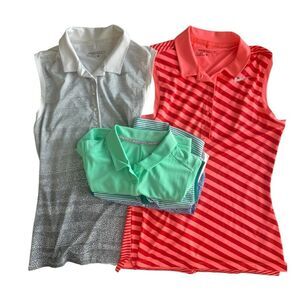Nike Women’s Printed Sleeveless Golf Polo Set of 5